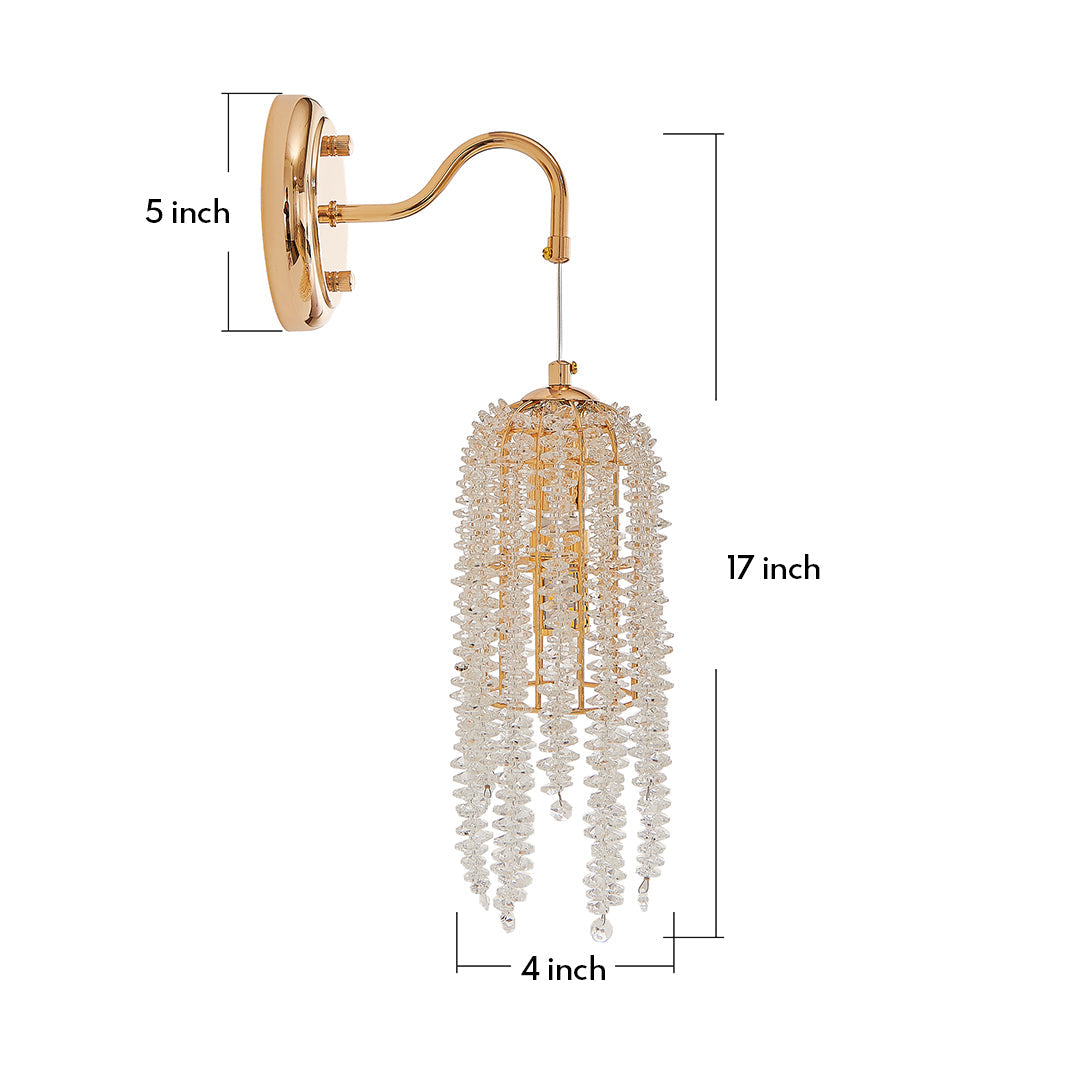 WINDSOR CRYSTAL EMBELLISHED WALL SCONCE