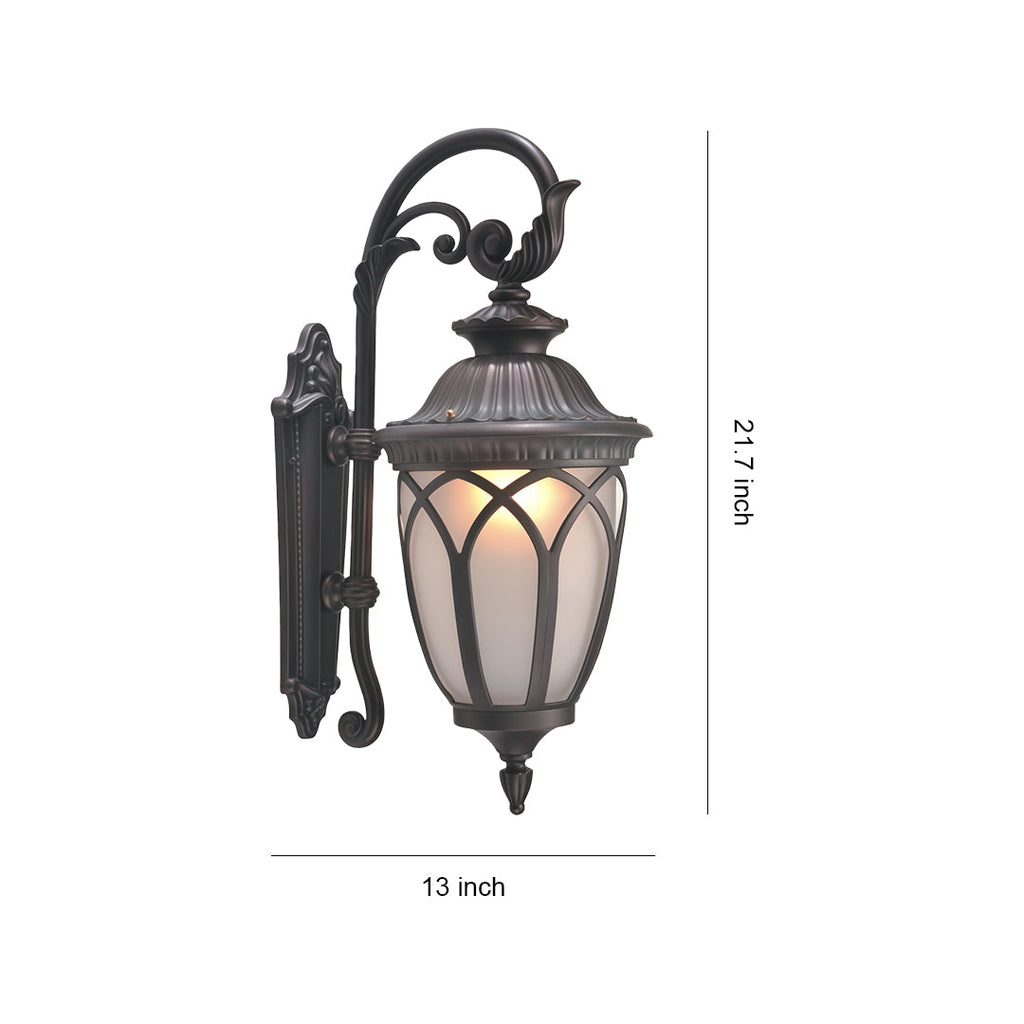 WINCHESTER WEATHERED BRONZE WALL LANTERN