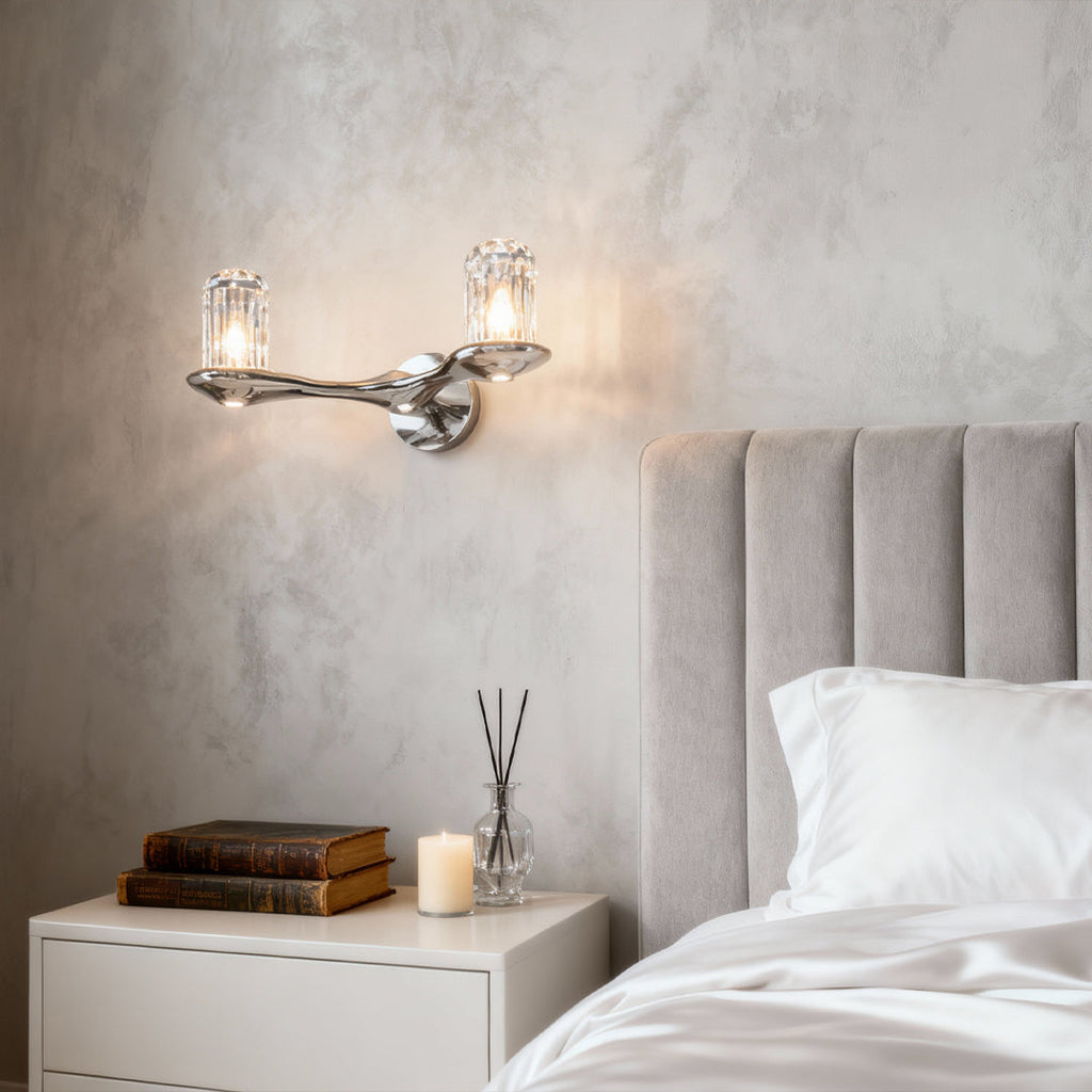 WINTHORPE CRYSTAL-ACCENTED WALL SCONCE