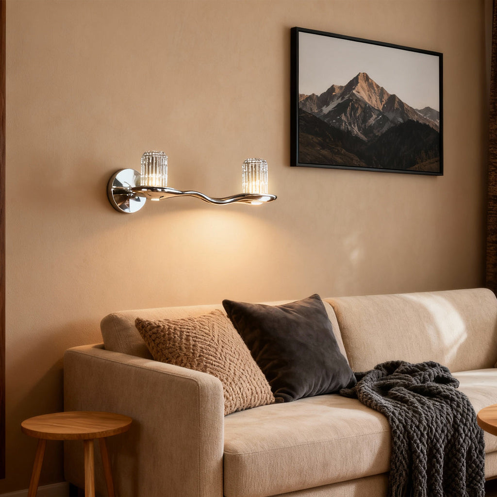 WINTHORPE CRYSTAL-ACCENTED WALL SCONCE