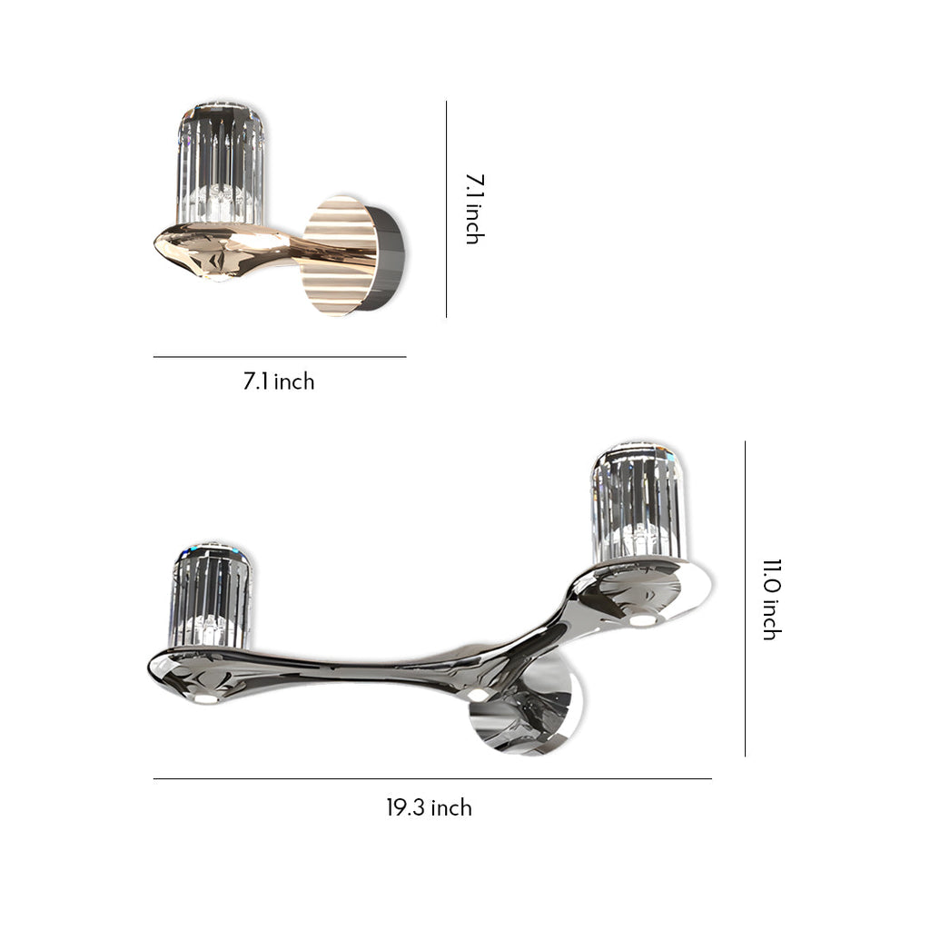 WINTHORPE CRYSTAL-ACCENTED WALL SCONCE