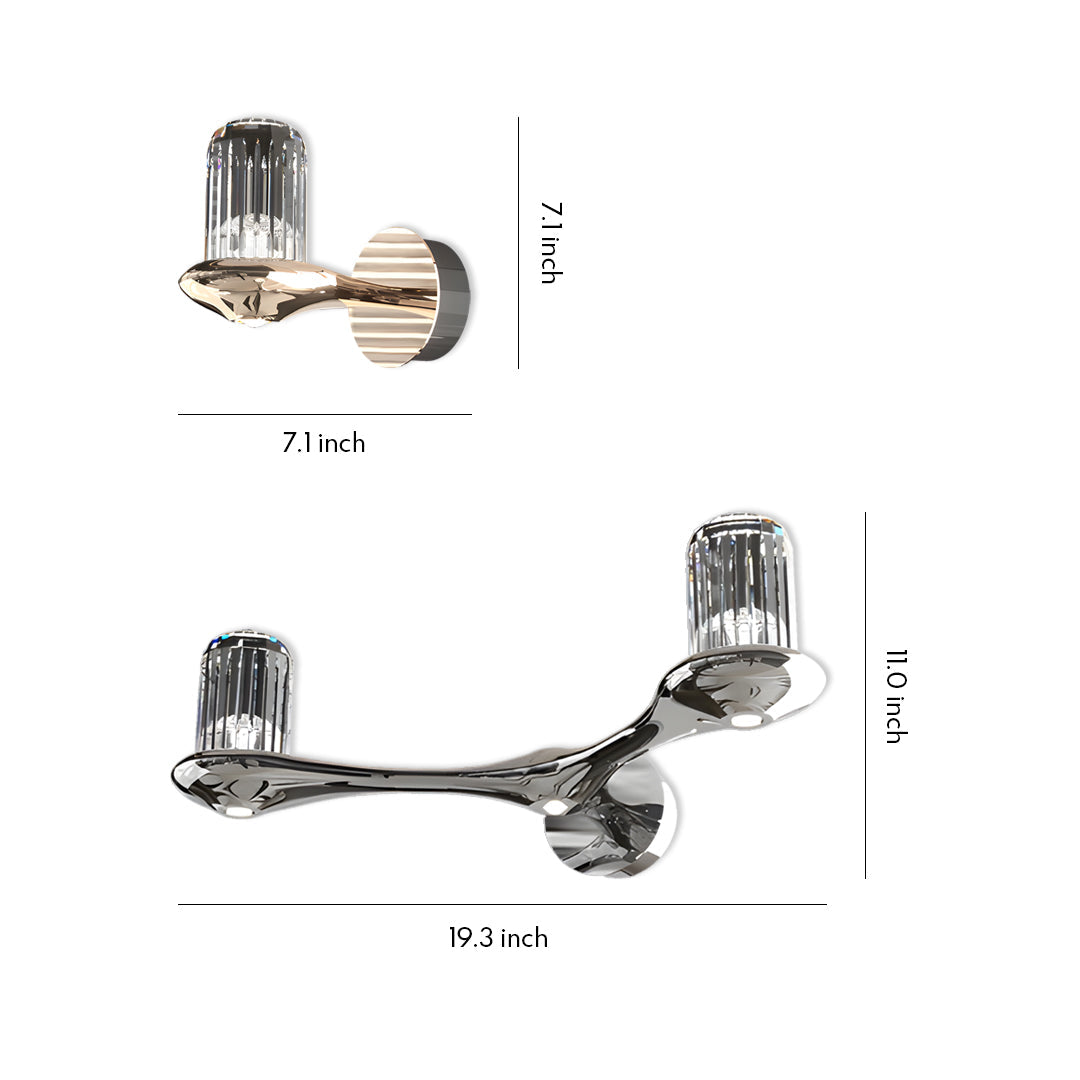 WINTHORPE CRYSTAL-ACCENTED WALL SCONCE