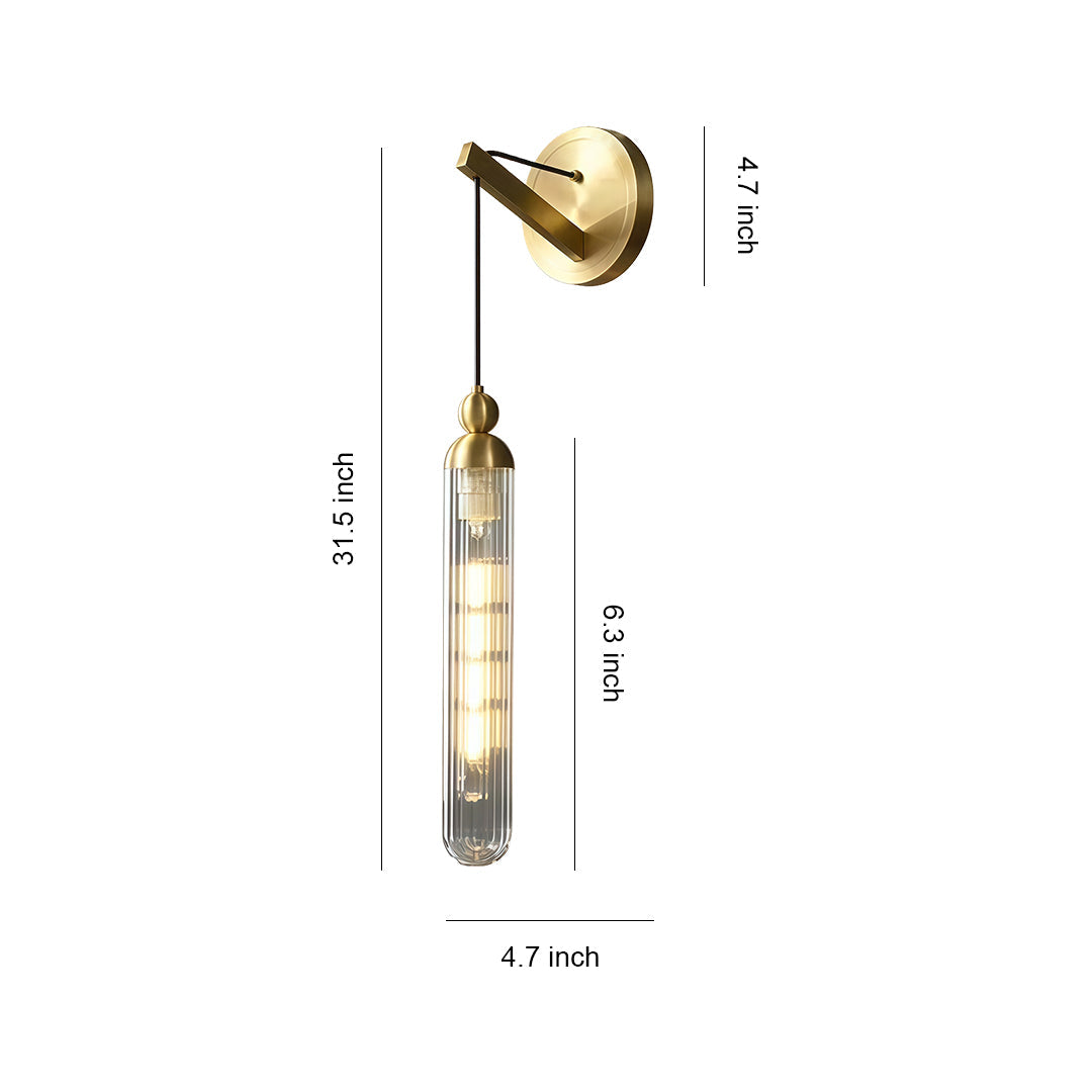 WINTHROP BRASS WALL HANGING LUMINAIRE