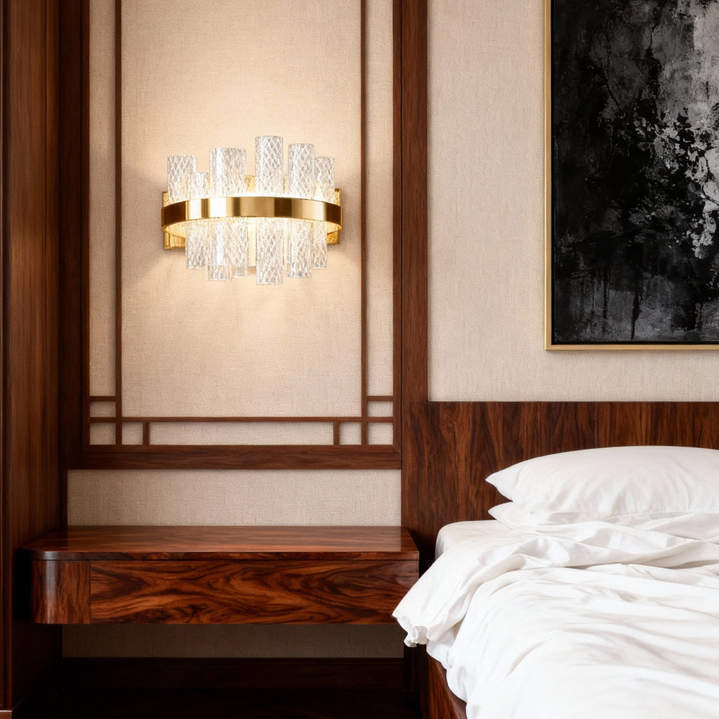 WINDSOR GLASS AND STEEL WALL LANTERN