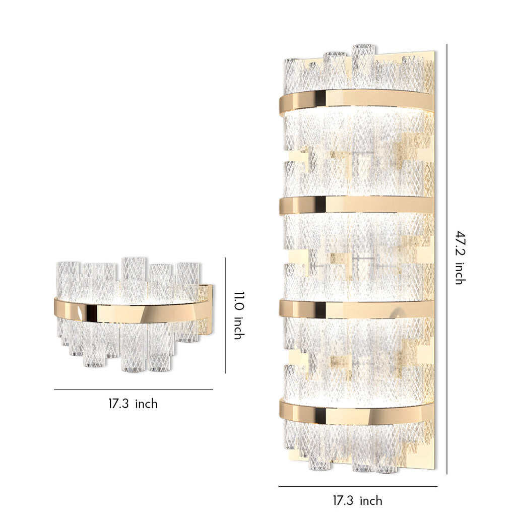 WINDSOR GLASS AND STEEL WALL LANTERN