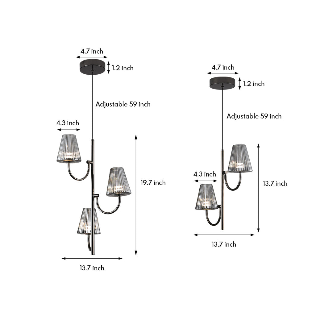 WINTHORPE BLACK METAL LED HANGING LANTERN
