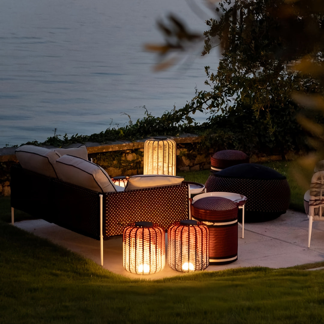 RAVENHURST WOVEN WATERPROOF LANTERN WITH LED ILLUMINATION