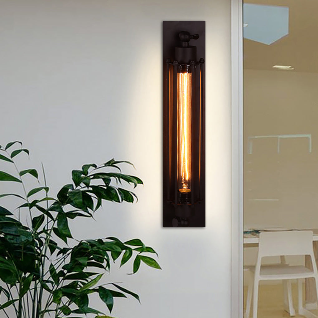 BRAMBLETON RUSTIC IRON WALL LANTERN