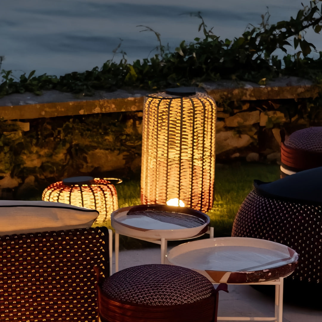 RAVENHURST WOVEN WATERPROOF LANTERN WITH LED ILLUMINATION