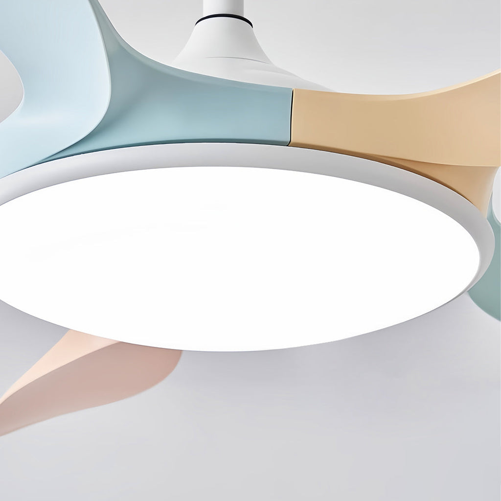 WINTHORPE FIVE-BLADE CEILING LIGHT FAN WITH ABS BLADES AND METAL FRAME