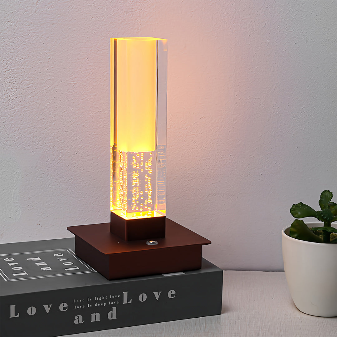 WINTERBOURNE CORDLESS SQUARE LED NIGHT LAMP WITH DIMMING FEATURE