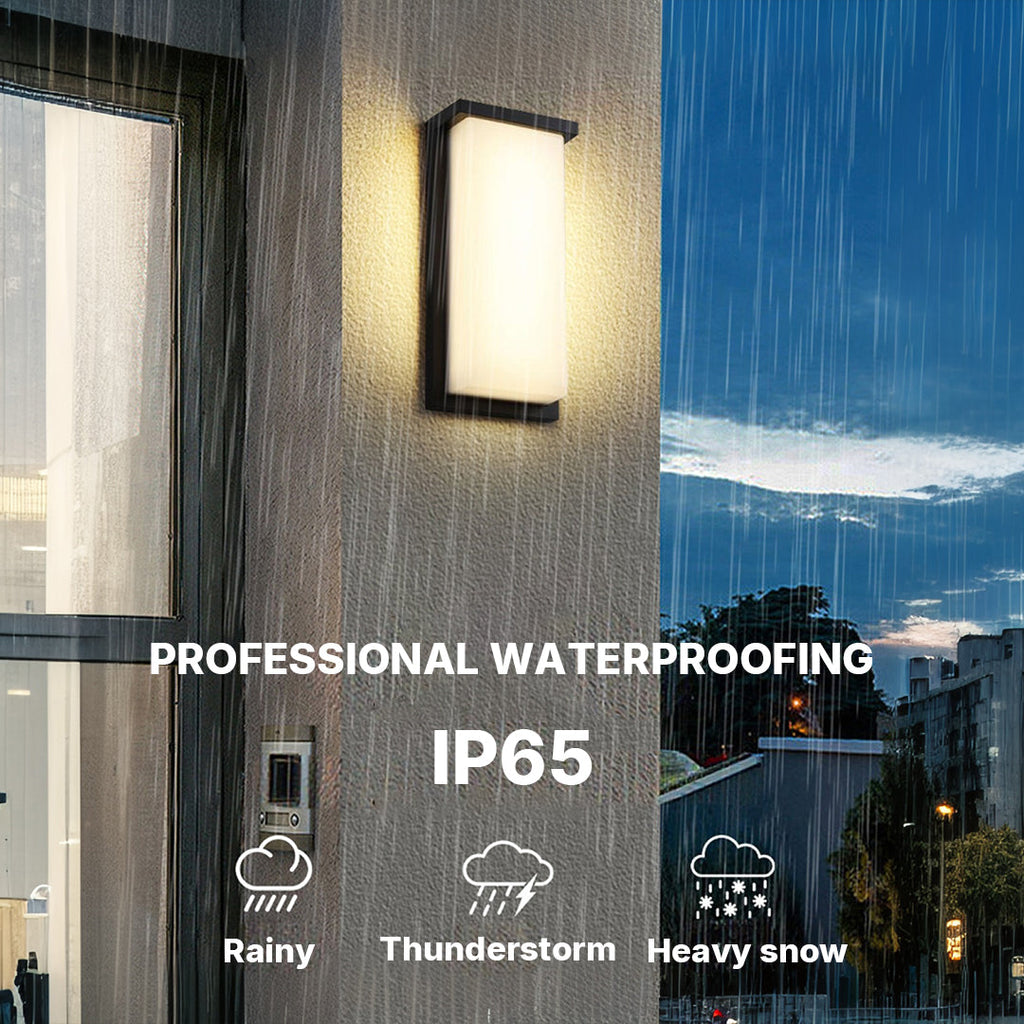 WINTHORPE WEATHERPROOF RECTANGULAR LED WALL LIGHT
