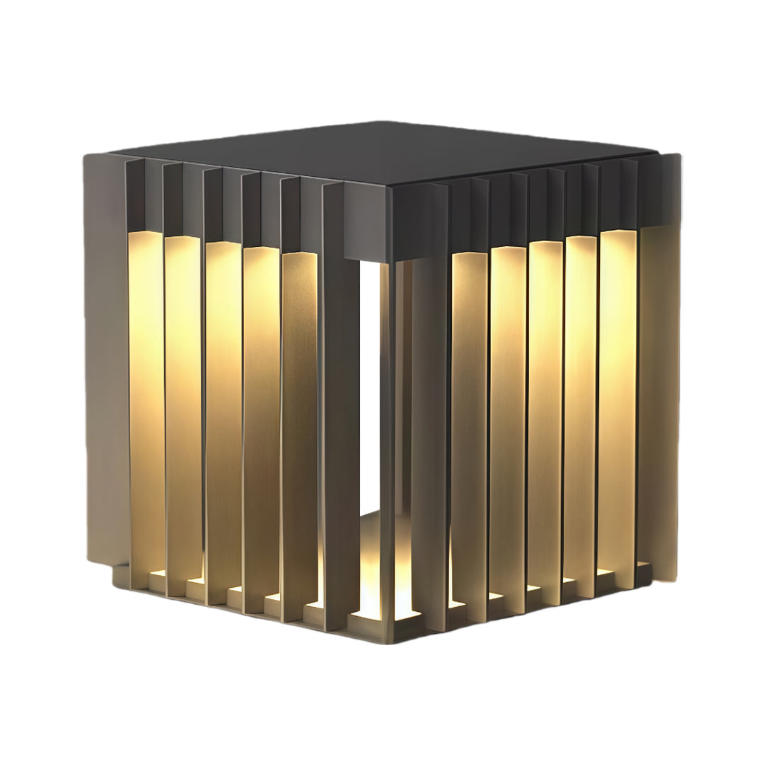 WINTHORPE SQUARE WATER-RESISTANT OUTDOOR PILLAR LANTERN