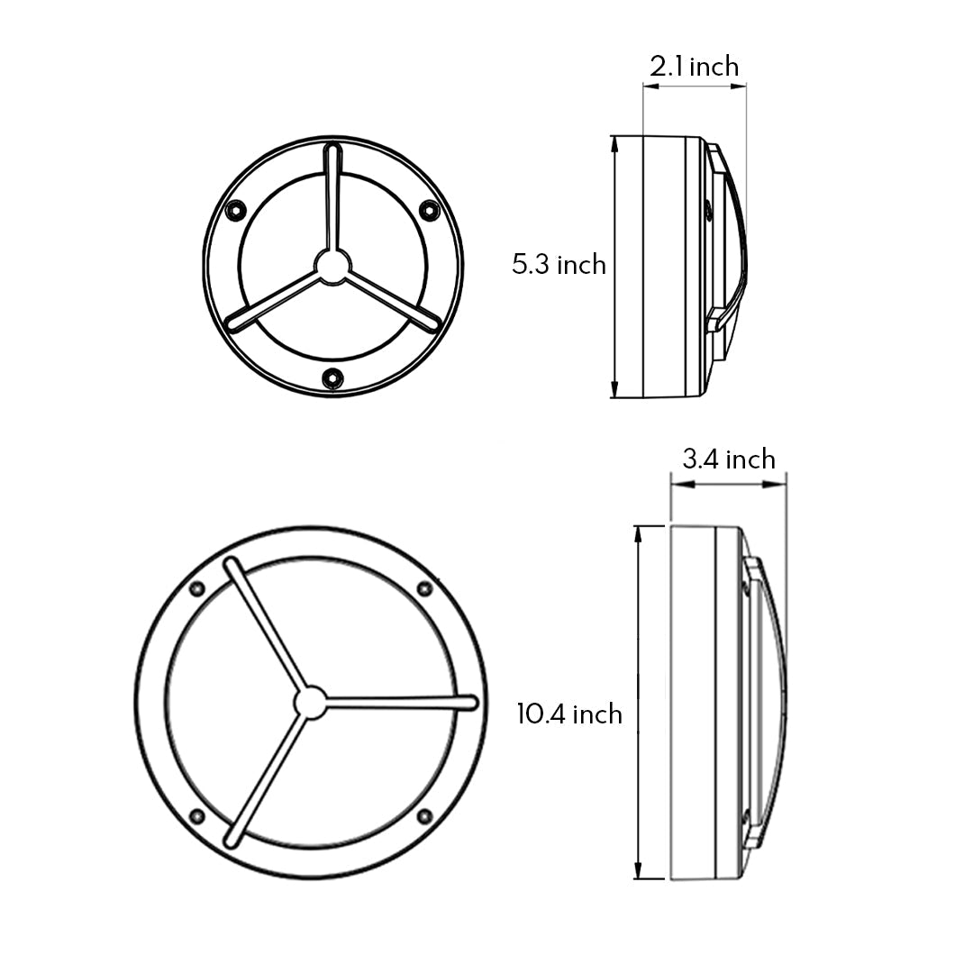 WINTHORPE RAIN-RESISTANT TRISECTED WALL LANTERN
