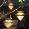 1. "HENLEY SOLAR GLOW TRIO LANTERN SET"  
   - Features three adjustable brightness settings, USB charging capability, and a waterproof design for outdoor use.

2. "WINDERMERE RADIANCE SOLAR LANTERN"  
   - A portable lantern with three-step dimming, desi