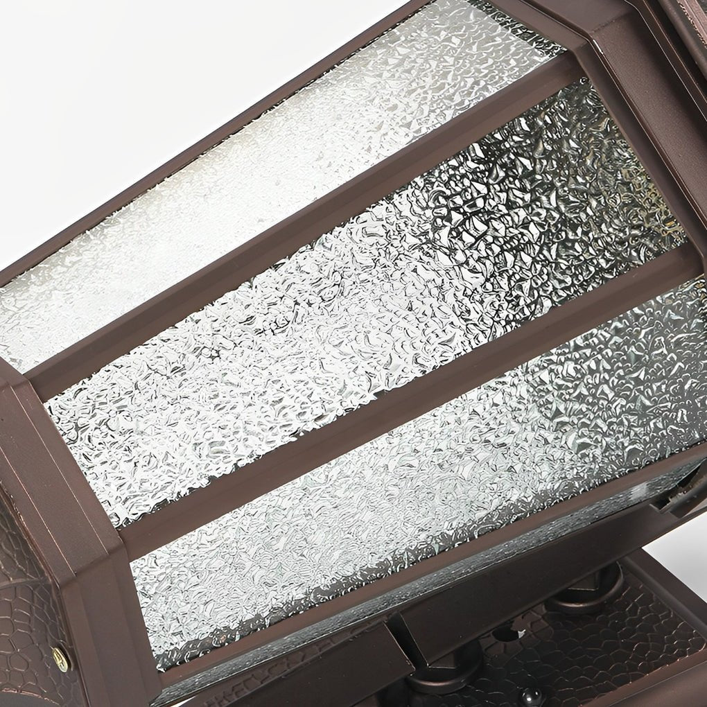 THORNBURY VINTAGE ALUMINUM OUTDOOR SCONCE WITH GLASS SHADE