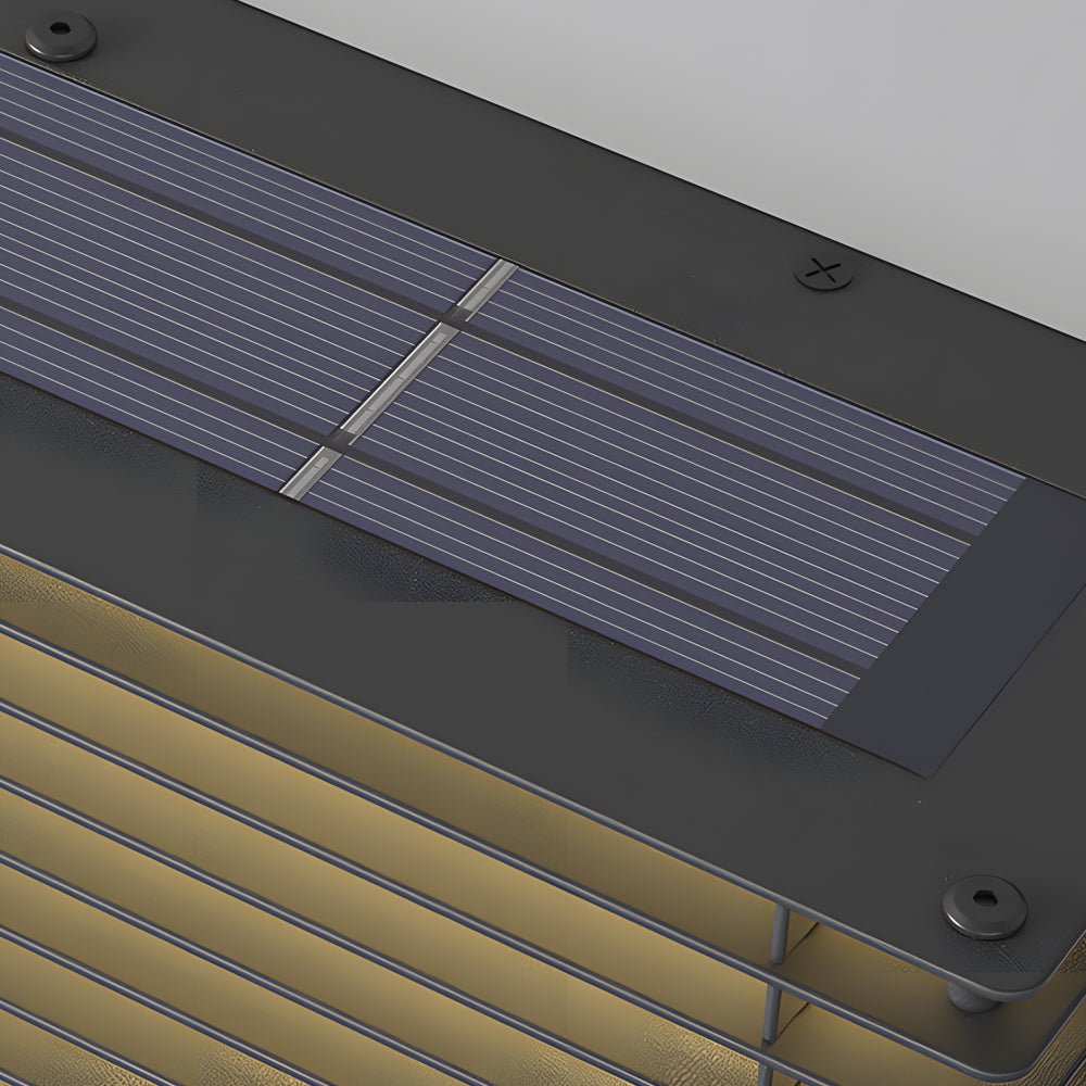 FENWICK SOLAR-POWERED RECTANGULAR WALL LANTERNS IN STAINLESS STEEL