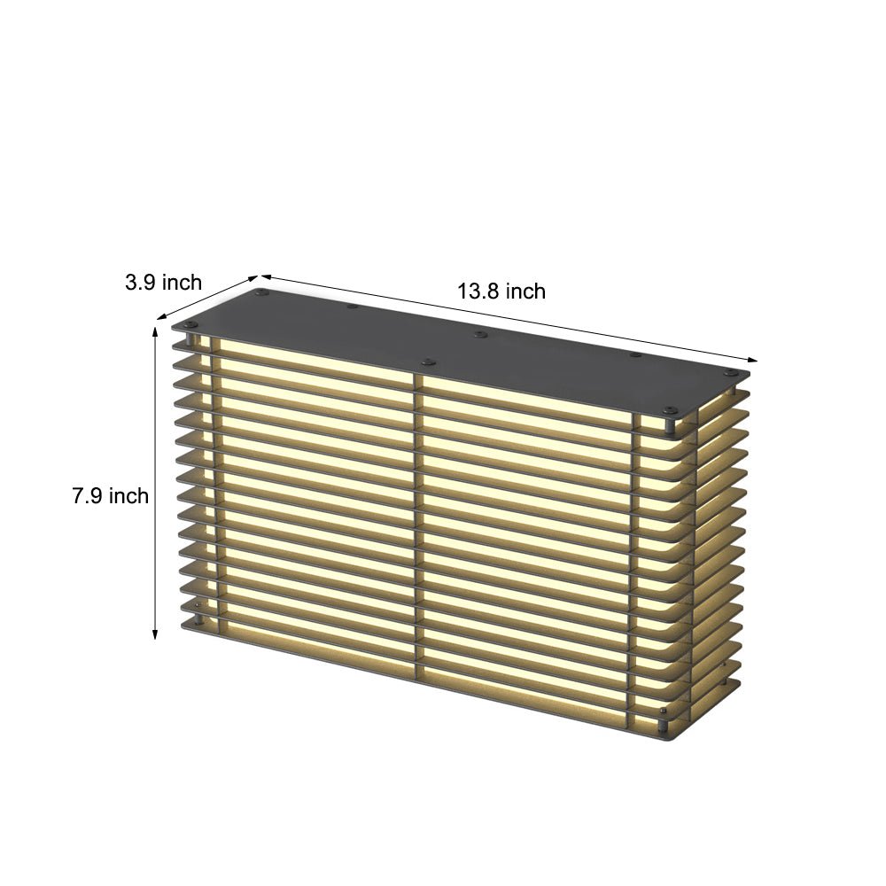 FENWICK SOLAR-POWERED RECTANGULAR WALL LANTERNS IN STAINLESS STEEL