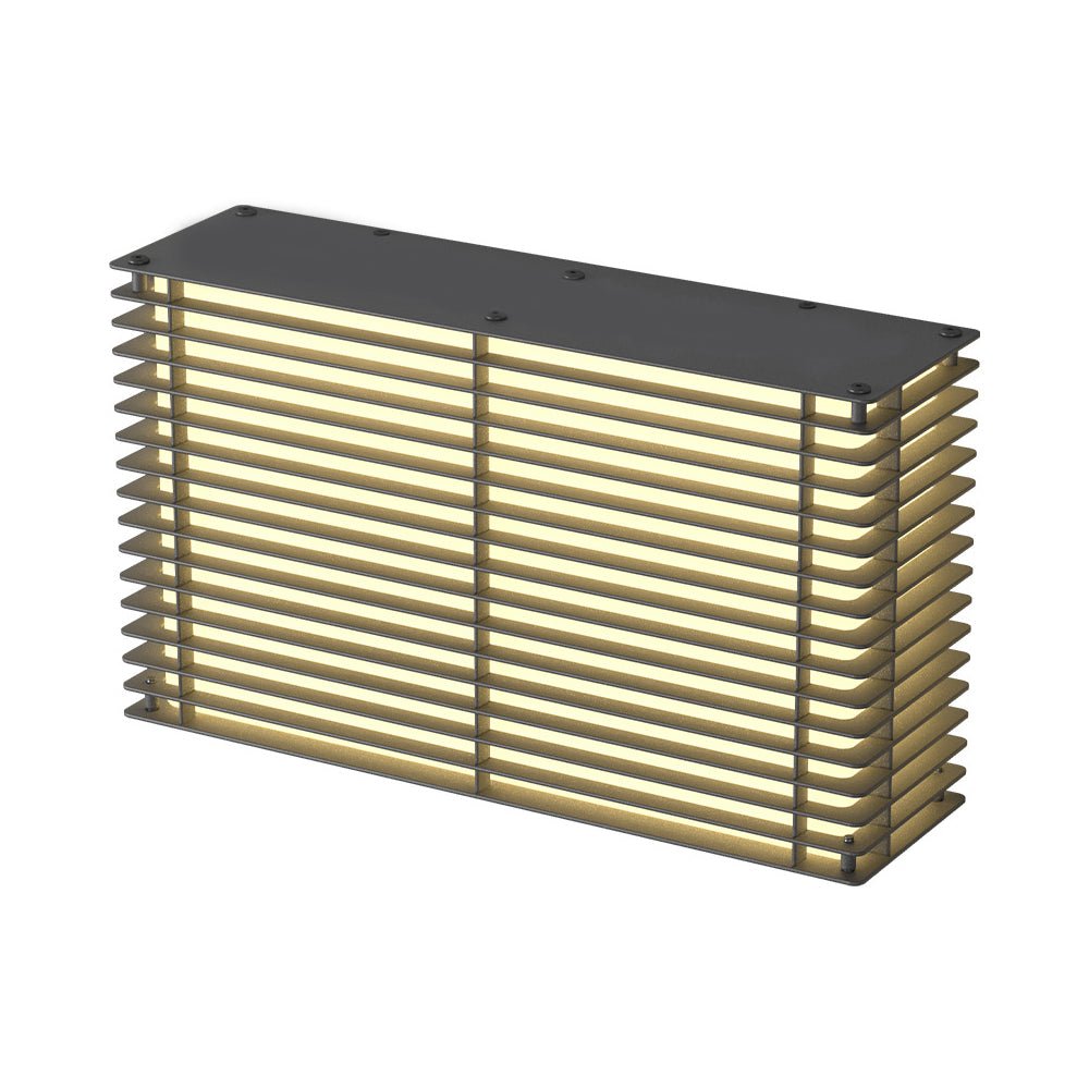 FENWICK SOLAR-POWERED RECTANGULAR WALL LANTERNS IN STAINLESS STEEL