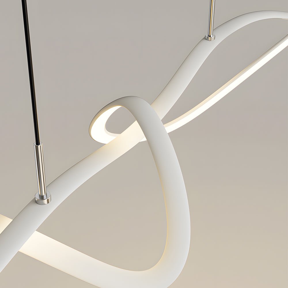 WINTHROP WAVING LED CHANDELIER WITH REMOTE DIMMER FOR DINING SPACES