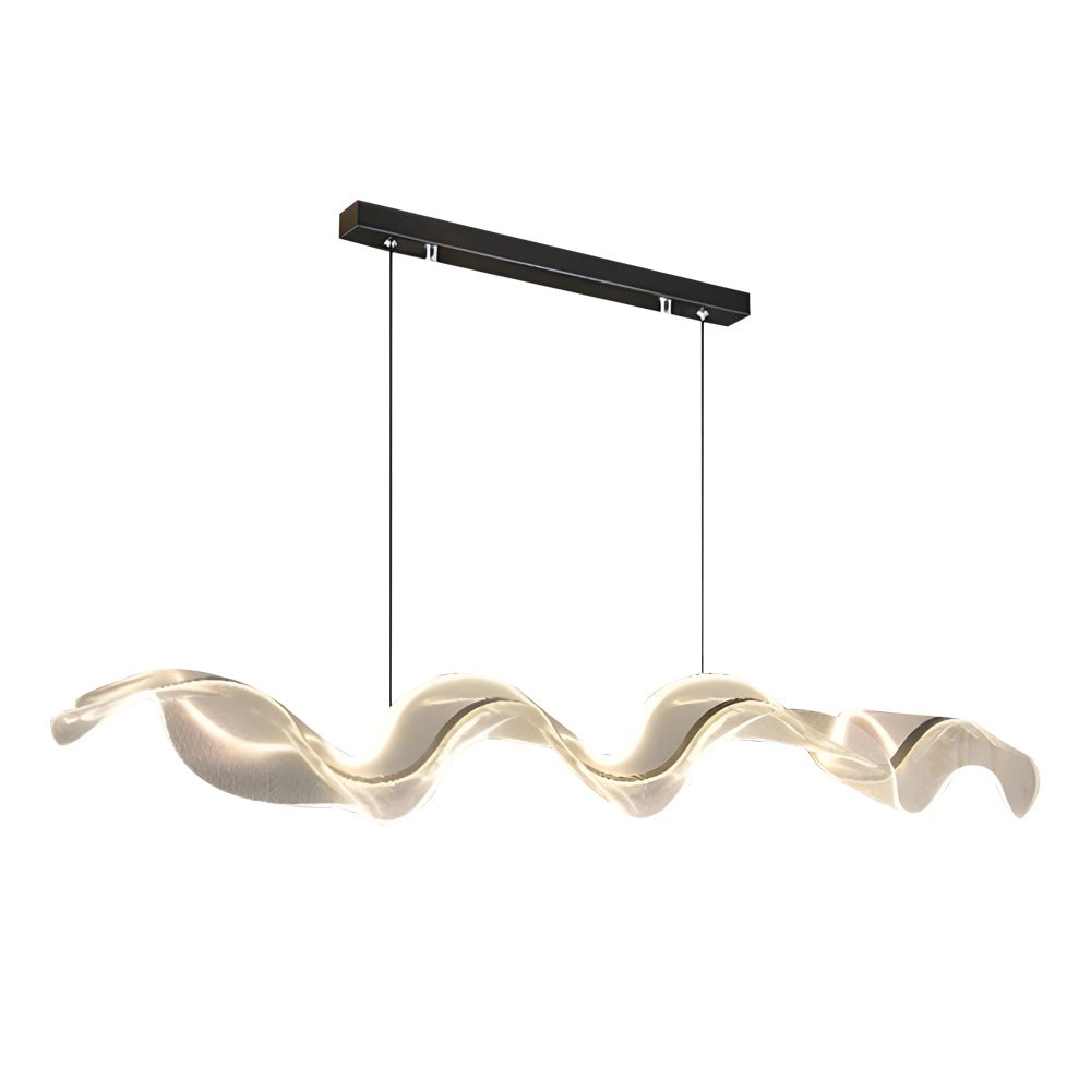 CRESCENT LUMINA ACRYLIC RIBBON CHANDELIER WITH LED ILLUMINATION"
2. "GRENADIER MODERN STREAMER LIGHTING WITH LED STRIP ACCENTS"
3. "KENSINGTON WAVE ACRYLIC HANGING LIGHT WITH INTEGRATED LED STRIPS"
4. "WINSLOW ACRYLIC RIBBON CHANDELIER WITH DYNAMIC LED LI