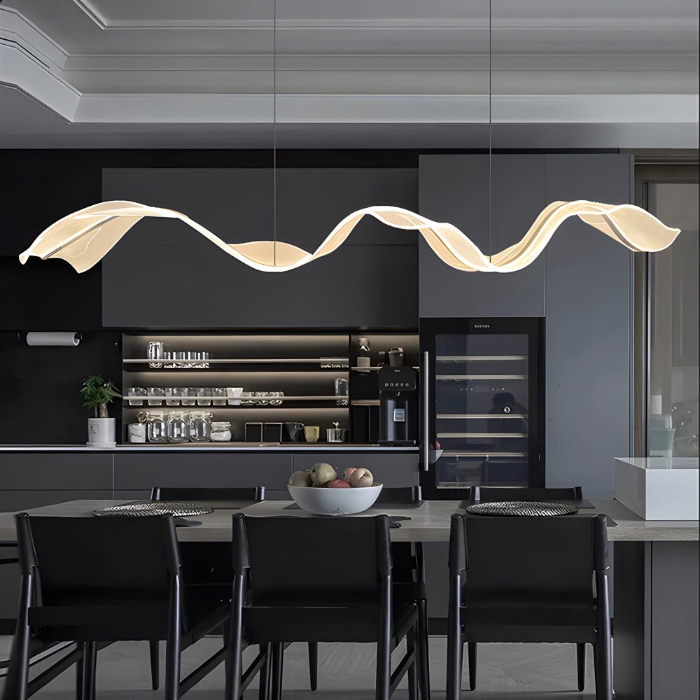 CRESCENT LUMINA ACRYLIC RIBBON CHANDELIER WITH LED ILLUMINATION"
2. "GRENADIER MODERN STREAMER LIGHTING WITH LED STRIP ACCENTS"
3. "KENSINGTON WAVE ACRYLIC HANGING LIGHT WITH INTEGRATED LED STRIPS"
4. "WINSLOW ACRYLIC RIBBON CHANDELIER WITH DYNAMIC LED LI