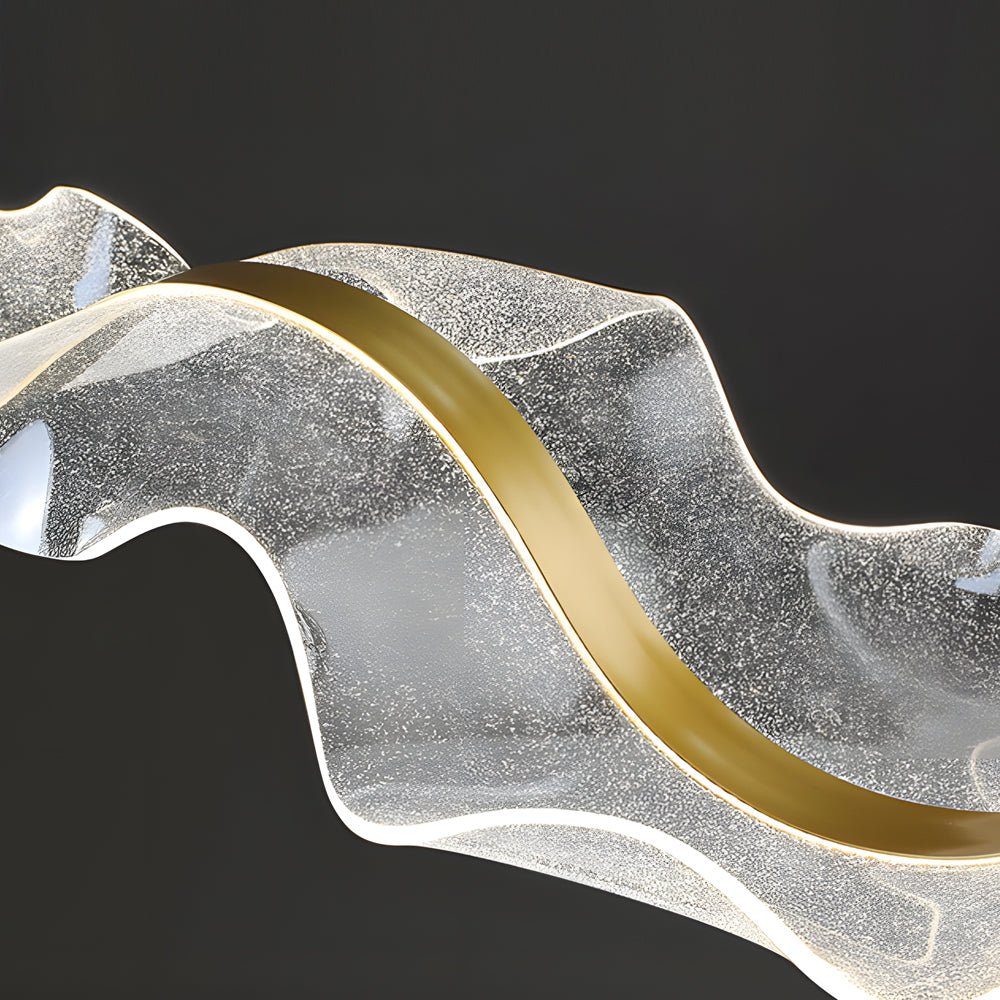 CRESCENT LUMINA ACRYLIC RIBBON CHANDELIER WITH LED ILLUMINATION"
2. "GRENADIER MODERN STREAMER LIGHTING WITH LED STRIP ACCENTS"
3. "KENSINGTON WAVE ACRYLIC HANGING LIGHT WITH INTEGRATED LED STRIPS"
4. "WINSLOW ACRYLIC RIBBON CHANDELIER WITH DYNAMIC LED LI