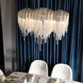 FENWICK ALUMINUM TASSEL 3-TIER DIMMING CHANDELIER