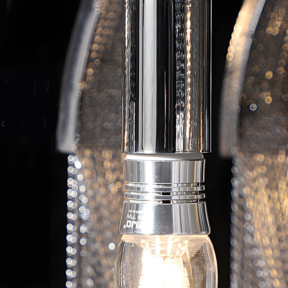 FENWICK ALUMINUM TASSEL 3-TIER DIMMING CHANDELIER