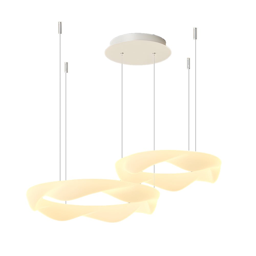 FENWICK WAVE CIRCLE LED CHANDELIER WITH THREE-TIER DIMMING