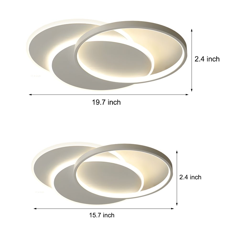 WINDSOR TRIO CIRCULAR ACRYLIC LED CEILING FIXTURE