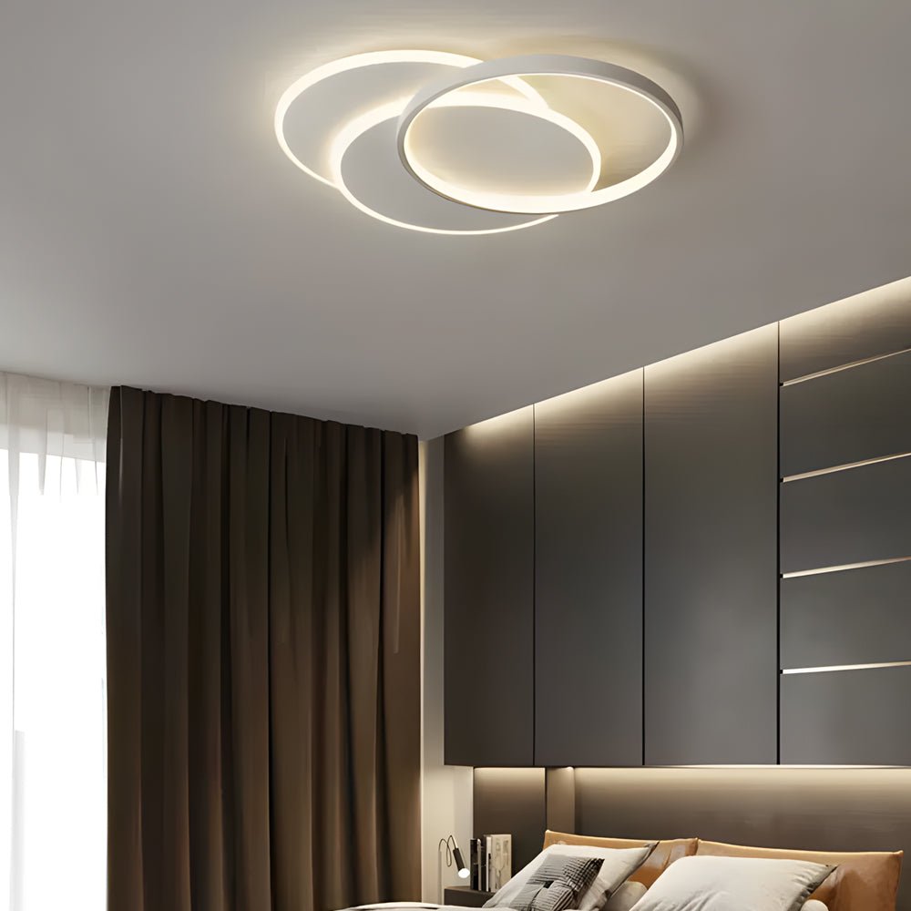 WINDSOR TRIO CIRCULAR ACRYLIC LED CEILING FIXTURE