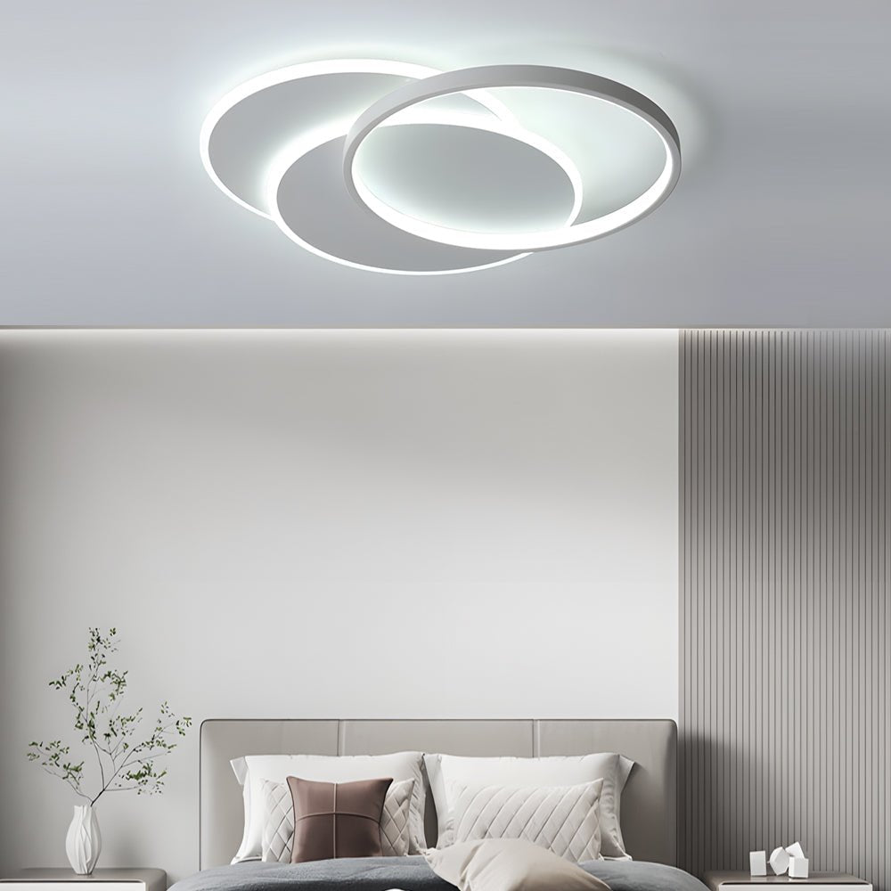 WINDSOR TRIO CIRCULAR ACRYLIC LED CEILING FIXTURE