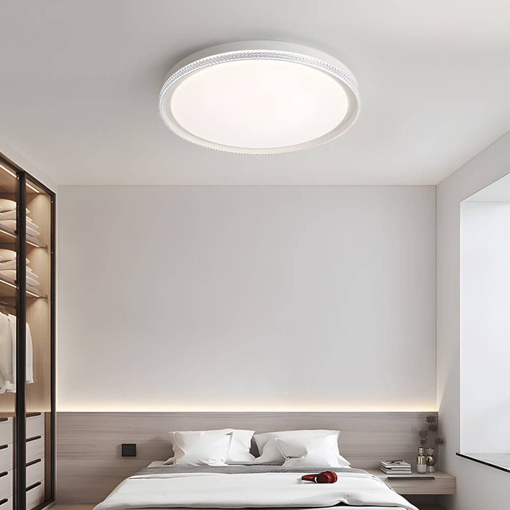 WINDSOR WHITE ACRYLIC FLUSH MOUNT LIGHTING