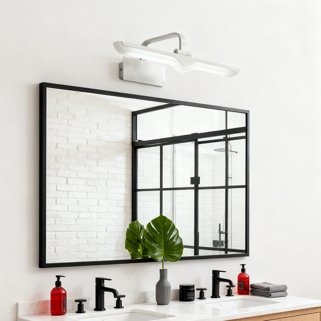 WINTHORPE WATER-RESISTANT LED BATHROOM ILLUMINATOR WITH CUSTOMIZABLE BRIGHTNESS