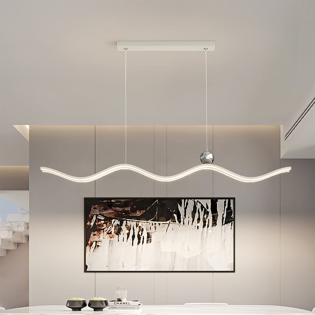 WHITBY WAVE MODERN PENDANT LIGHT