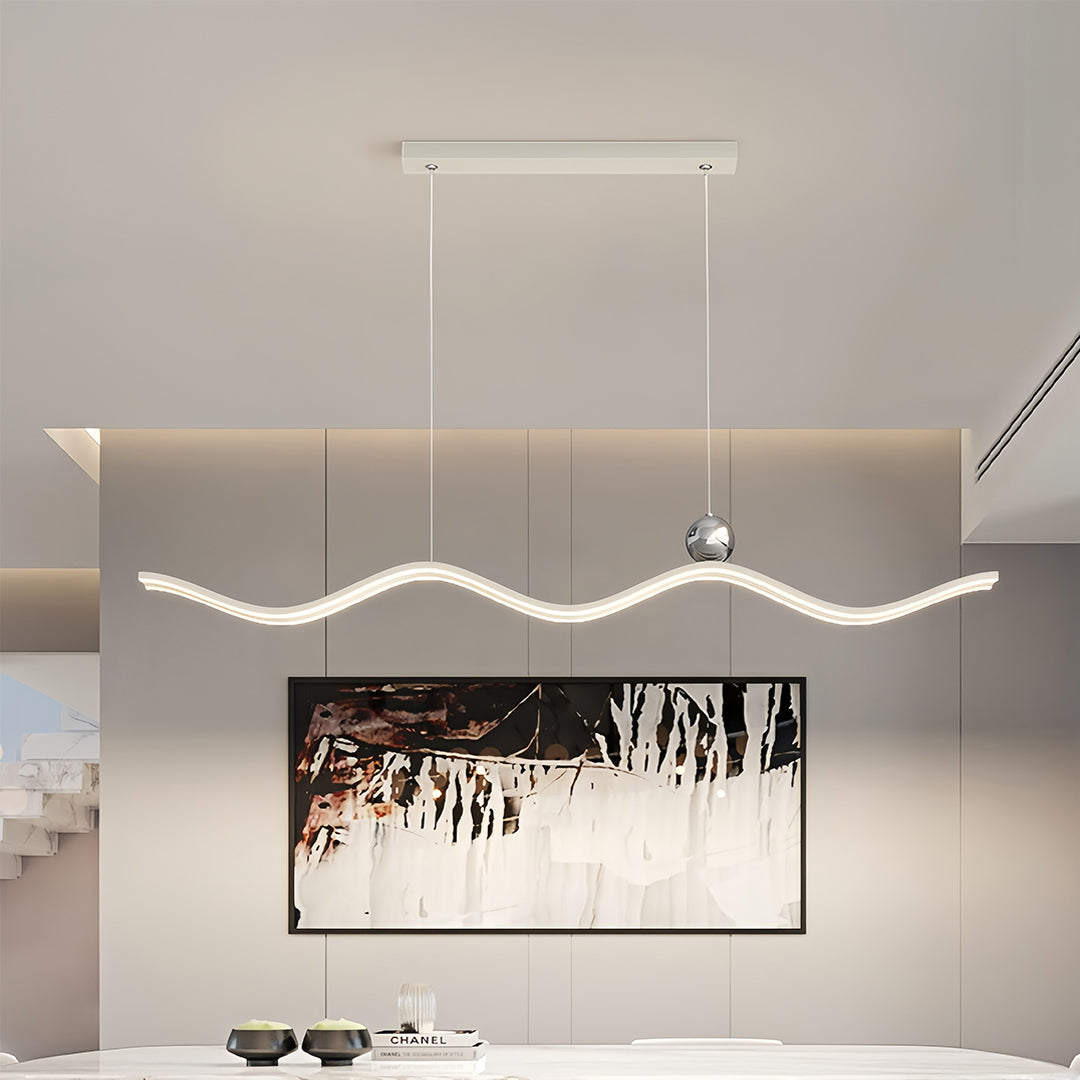 WHITBY WAVE MODERN PENDANT LIGHT