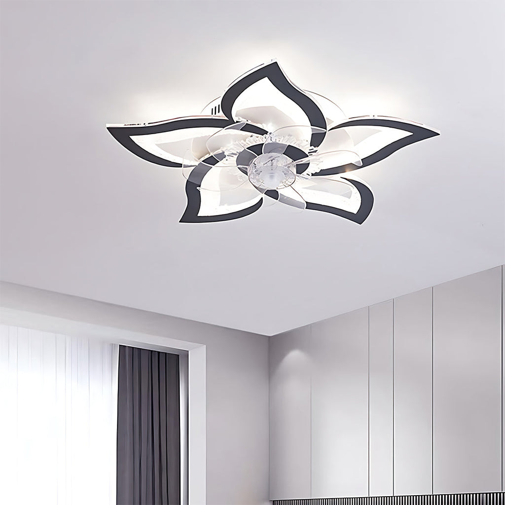 WHITECREST MODERN AIRFLOW CEILING FAN WITH ILLUMINATION AND REMOTE CONTROL