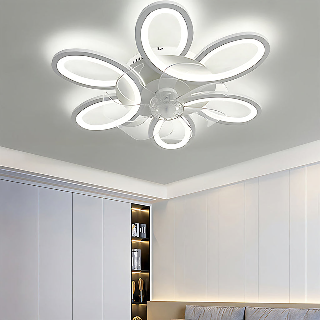 WHITECREST MODERN AIRFLOW CEILING FAN WITH ILLUMINATION AND REMOTE CONTROL
