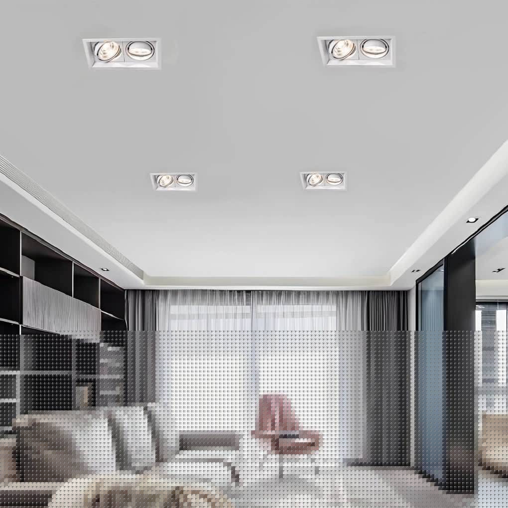 RAVENSHILL RECTANGULAR TWIN RECESSED ILLUMINATOR