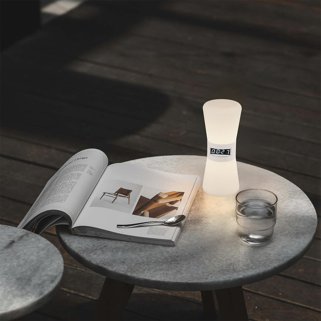 WINDSOR HOURGLASS ILLUMINATION TABLE LAMP WITH GRAVITY SENSOR