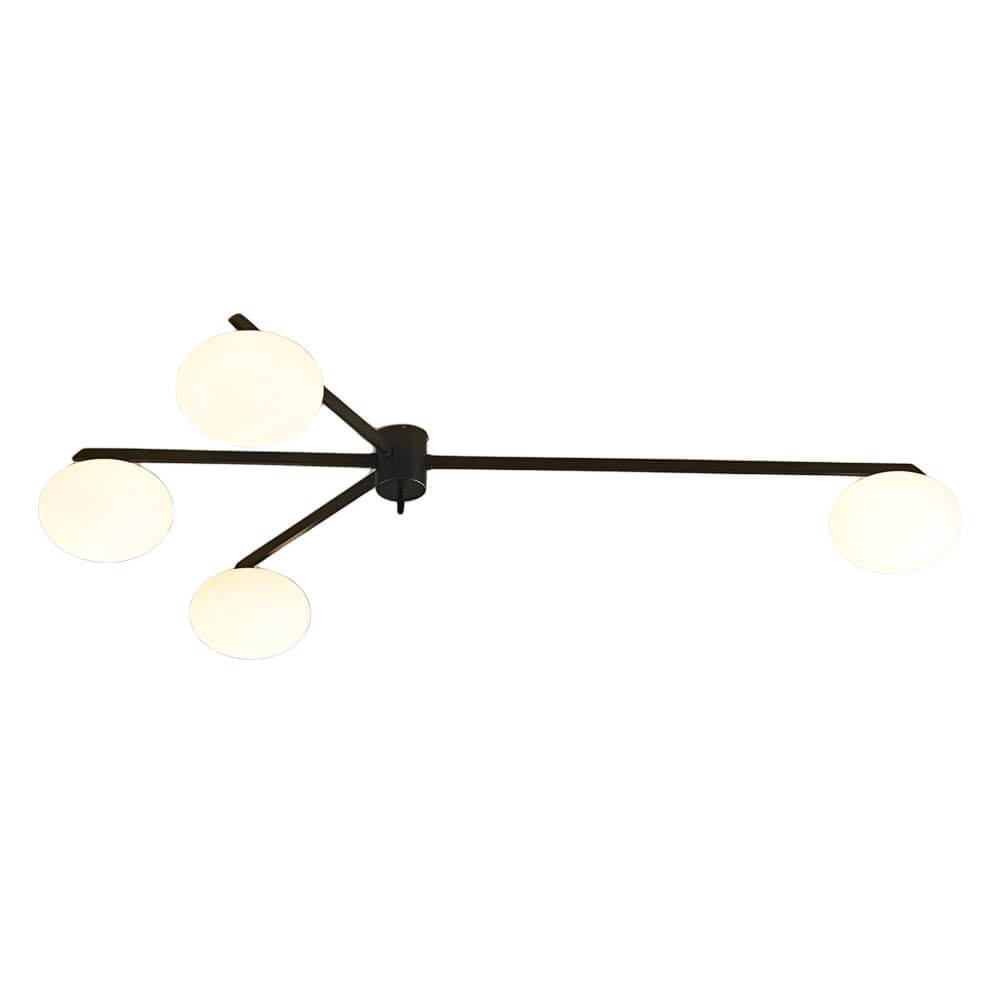 WINDSOR BUBBLE GLASS SEMI-FLUSH CEILING LANTERN