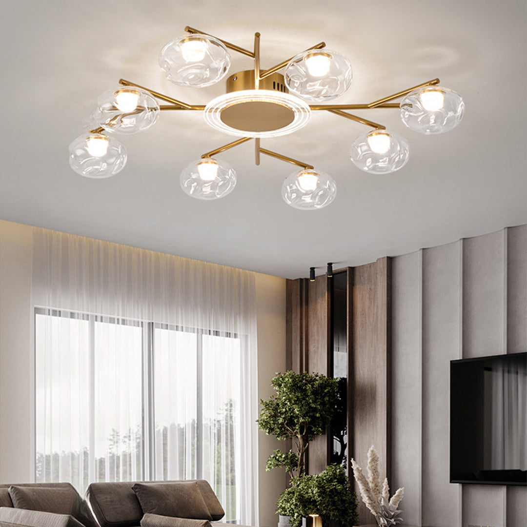 WINDSOR BRANCHED CIRCULAR FLUSH MOUNT LIGHT