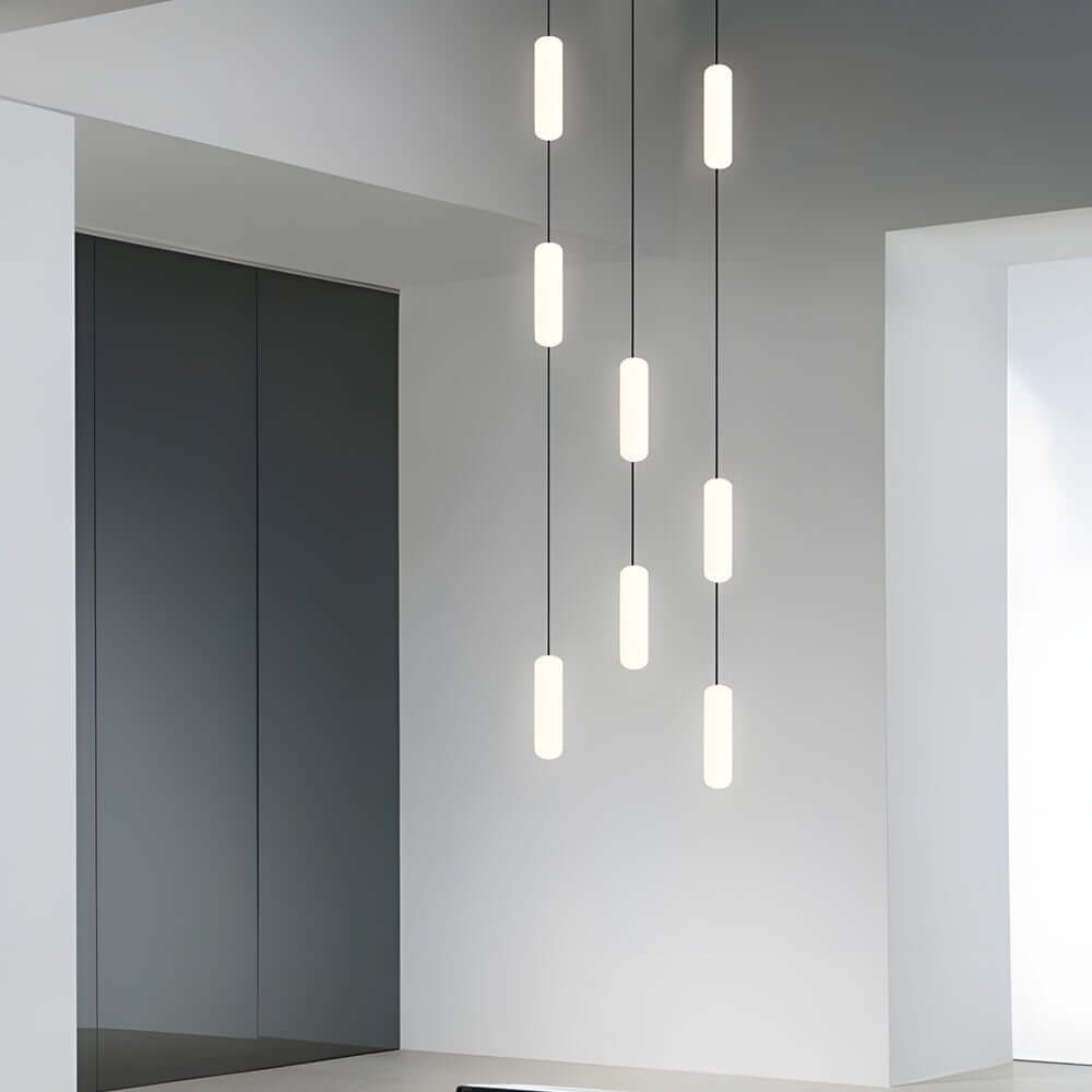 WINTERBOURNE WHITE TUBE MULTI-LIGHT STAIRCASE LUMINAIRE