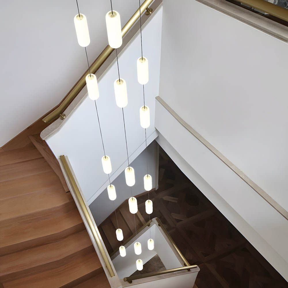 WINTERBOURNE WHITE TUBE MULTI-LIGHT STAIRCASE LUMINAIRE