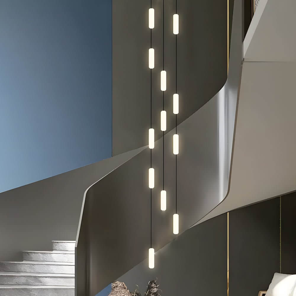 WINTERBOURNE WHITE TUBE MULTI-LIGHT STAIRCASE LUMINAIRE