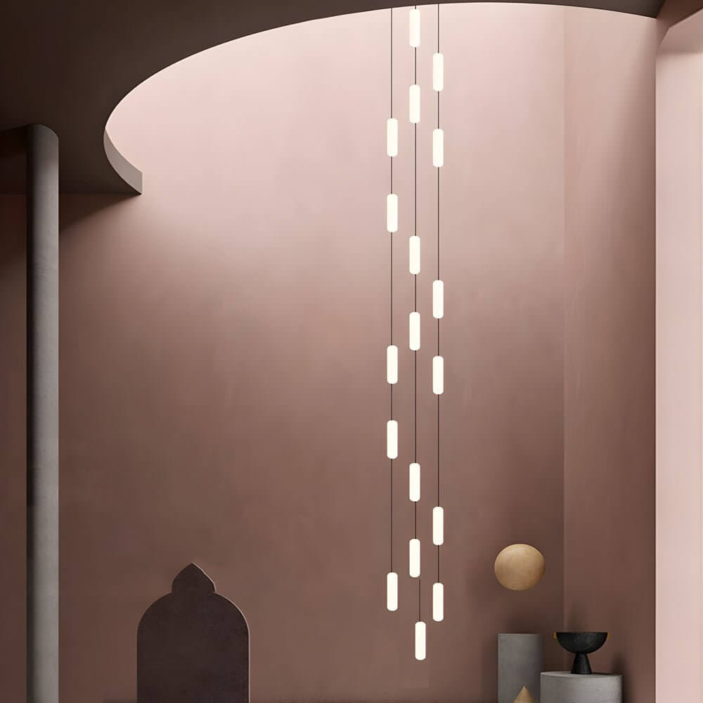 WINTERBOURNE WHITE TUBE MULTI-LIGHT STAIRCASE LUMINAIRE