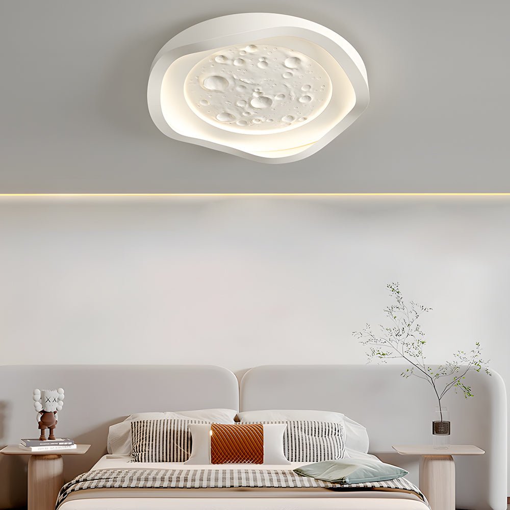 WINTHORPE WHITE RESIN WAVE CEILING LUMINAIRE