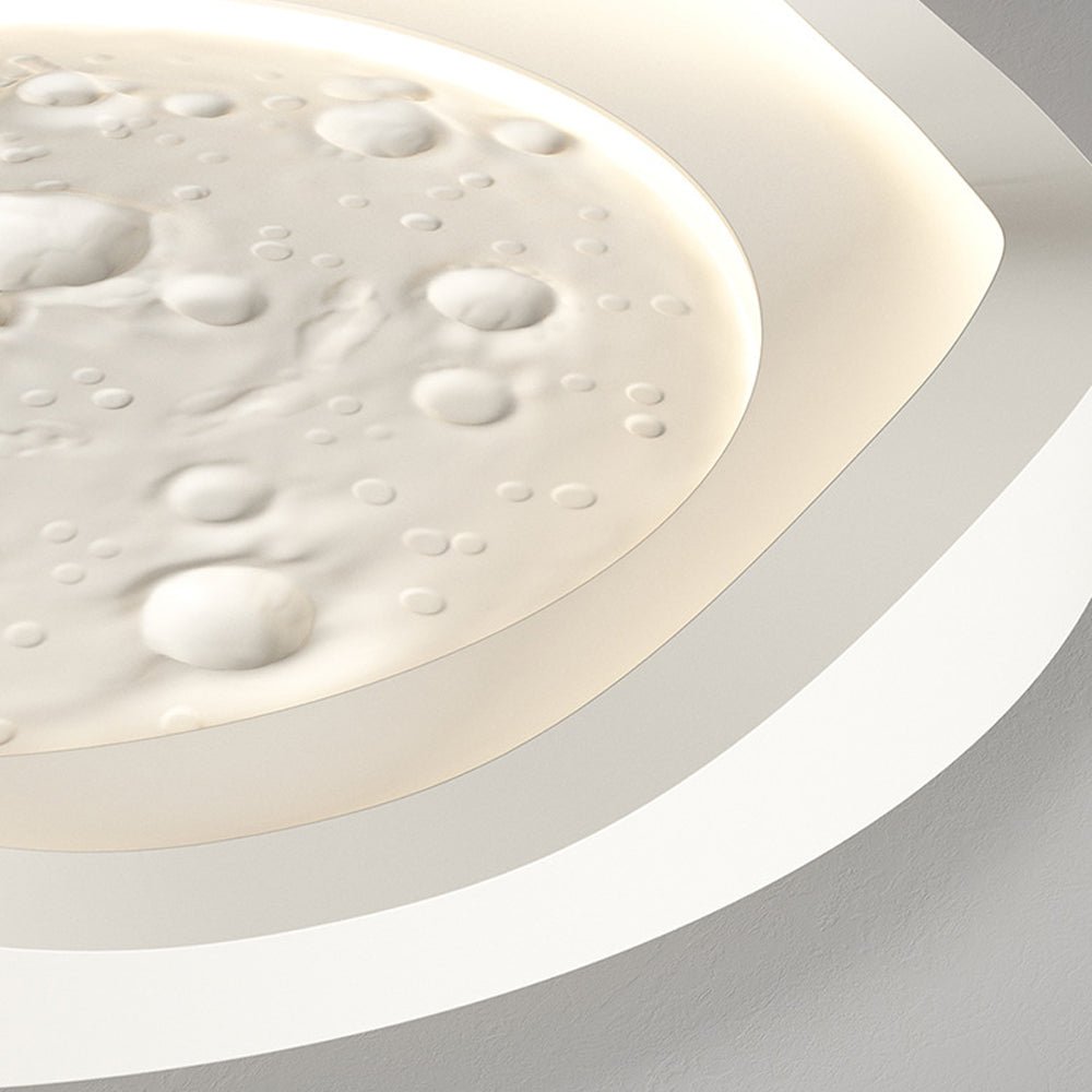 WINTHORPE WHITE RESIN WAVE CEILING LUMINAIRE