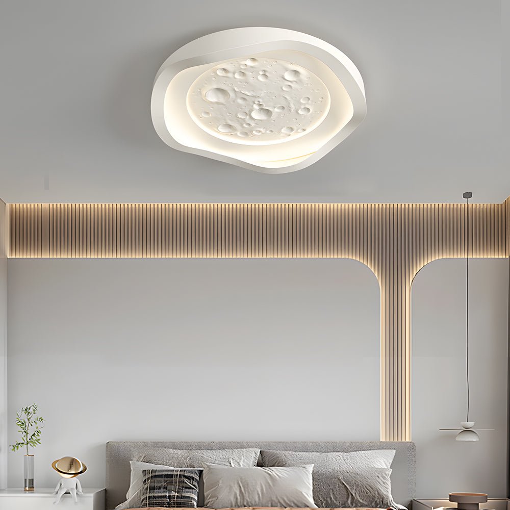 WINTHORPE WHITE RESIN WAVE CEILING LUMINAIRE